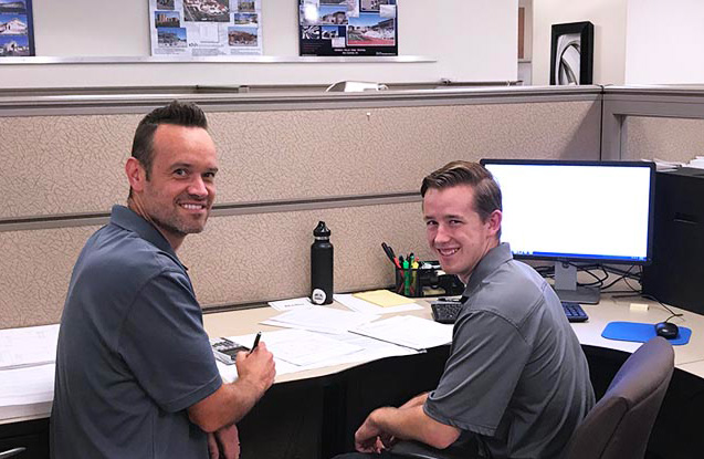 KNA Summer 2018 Intern Ryan Mllward with Ben Pitts