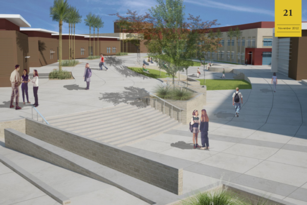 Castaic HS Main Student Courtyard